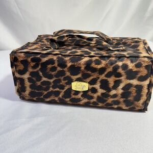 Joy Mangano Large Better Beauty Maleup‎ Case Leopard Travel